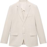 MANGO MAN - Colbert 'Ethereal' - Ecru - Slim Fit - Gedeeltelijk Gevoerd