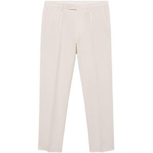 Mango Man - Slim Pantalon - Ecru - Linnen