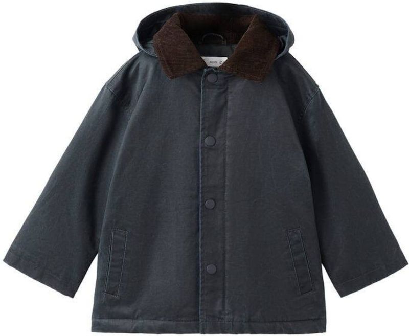 Mango Kids - Gewatteerde Jas - Marine - Voor Jongens - Met Capuchon