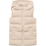 Mango Kids - Bodywarmer - Mouwloos - Gevoerd - Met Capuchon