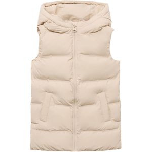 Mango Kids - Bodywarmer - Mouwloos - Gevoerd - Met Capuchon