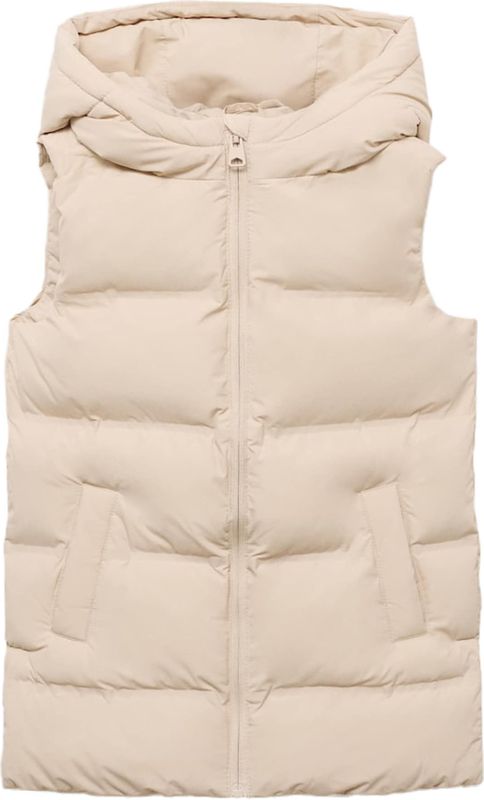 Mango Kids - Bodywarmer - Mouwloos - Gevoerd - Met Capuchon