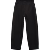 Mango - Straight Regular Waist Broek - Zwart