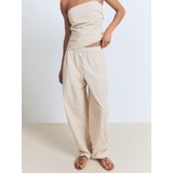 MANGO - WILLY - Broek - Beige - Baggy