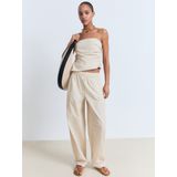 MANGO - WILLY - Broek - Beige - Baggy