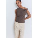 MANGO - WILLY - Broek - Beige - Baggy