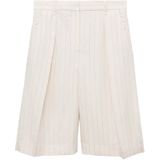 MANGO - CAMBERRA - Pantalon - Grijs - Krijtstrepen - Loosefit