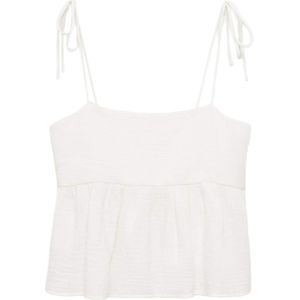 MANGO - RODAS - Top - Wit - Spaghettibandjes