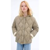 Mango Kids - Gewatteerde Jas - Lichtkaki - Winterjas