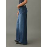 MANGO TEEN - Wide Leg Jeans - Medium Blue Denim