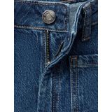 MANGO TEEN - Wide Leg Jeans - Medium Blue Denim