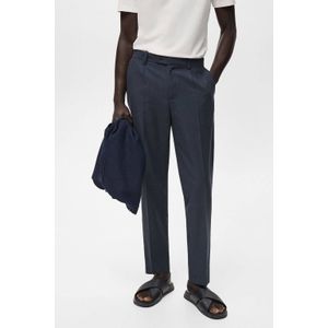 Mango Man - Tapered Pantalon - Donkerblauw