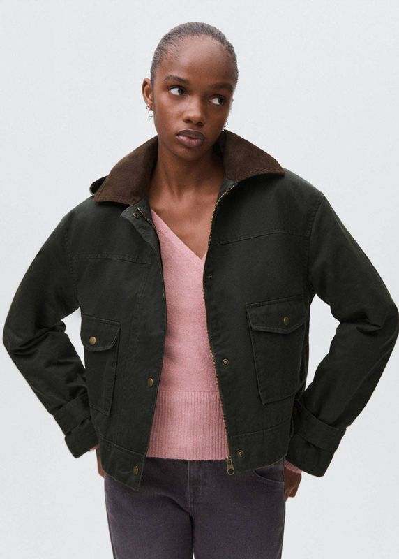 MANGO TEEN - Winterjas - Donkergroen