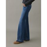 MANGO TEEN - Jeans - Flared Pasvorm - Denim - Unieke Rafeldetails