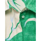 MANGO - Blousejurk - Ecru/Groen - FLOR