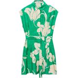 MANGO - Blousejurk - Ecru/Groen - FLOR