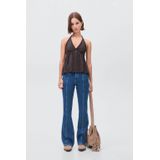 MANGO TEEN - Flared Jeans - Met Borduursels - Regular Waist