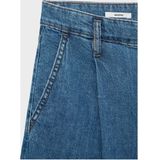 MANGO Bandplooi jeans 'MARINA'  blauw denim