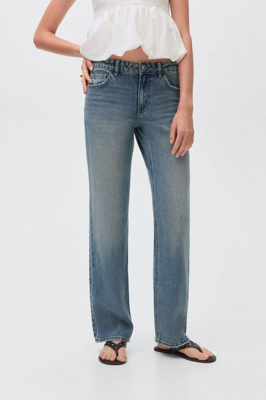 MANGO TEEN - Jeans - Rechte Pijp - Lage Taille - 100% Katoen