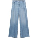 MANGO - ONA - Jeans - Blauw Denim - High Waist - Wide Leg