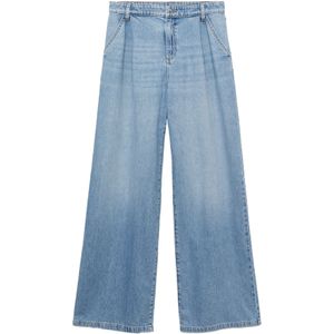 MANGO - ONA - Jeans - Blauw Denim - High Waist - Wide Leg