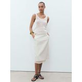 MANGO Gebreide top 'GONZALO'  offwhite