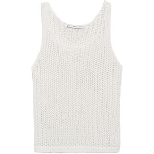 MANGO Gebreide top 'GONZALO'  offwhite