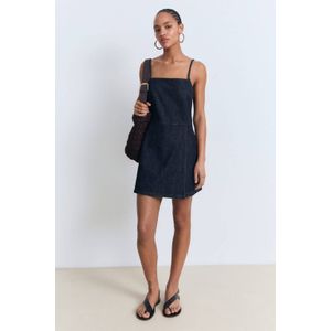 Mango - Denim Playsuit - Donkerblauw - 100% Katoen