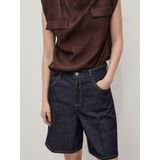 MANGO - CAMILLA - Jeans - Donkerblauw - High Waist - Wide Leg