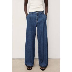 Mango - Wide Leg Jeans - Donkerblauw - Denim