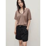 MANGO - MARINA - Jeans - Zwart - Loosefit - Mid Waist