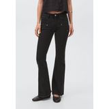 MANGO TEEN - Flared Jeans - Zwart Denim - Regular Waist