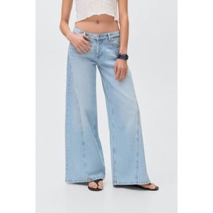 MANGO TEEN - Wide Leg Jeans - Lichtblauw - Denim