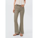MANGO TEEN - Flared Jeans - Lichtkaki - Regular Waist