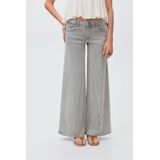 MANGO TEEN low waist wide leg jeans grey denim