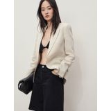 MANGO - CAMILLA - Jeans - Zwart - Loosefit - High Waist