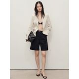 MANGO - CAMILLA - Jeans - Zwart - Loosefit - High Waist