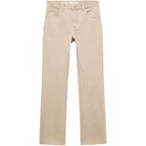 MANGO - SIENNA - Jeans - Beige - Regular Fit - Mid Waist