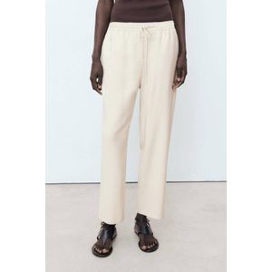 MANGO Broek 'FLUIDO'  lichtbeige