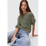 MANGO TEEN - Fijn Gebreide Trui - Lichtkaki