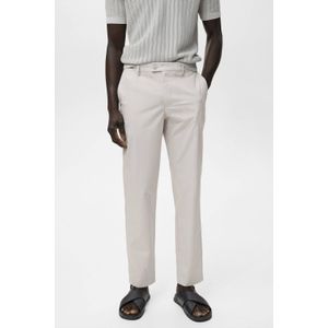 Mango Man - Slim Casual Broek - Ecru