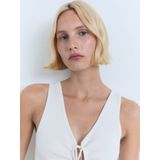 MANGO Gebreide top 'FORAT'  ecru