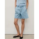 Mango - Denim Wide Leg Regular Waist Short - Lichtblauw - Jeans