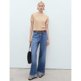 MANGO - ROMEO - Trui - Greige - Slanke Pasvorm - Kwartmouw