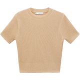 MANGO - ROMEO - Trui - Greige - Slanke Pasvorm - Kwartmouw