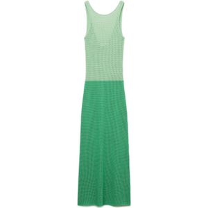 Mango - Maxi Jurk - Groen - Crochet