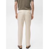 MANGO MAN - Romelino - Bandplooibroek - Beige - Regular Fit