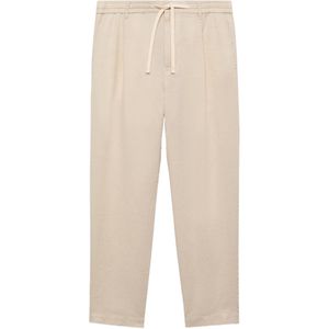 MANGO MAN - Romelino - Bandplooibroek - Beige - Regular Fit