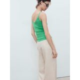 MANGO - GYM - Top - Lichtgroen - Mouwloos - Slanke Pasvorm
