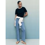 MANGO - ALEX - Jeans - Blauw Denim - Regular Fit - Mid Waist